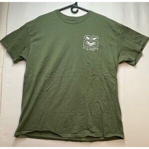 Disturbed The Sickness shirt mens XL 25th anniversary music tour olive green